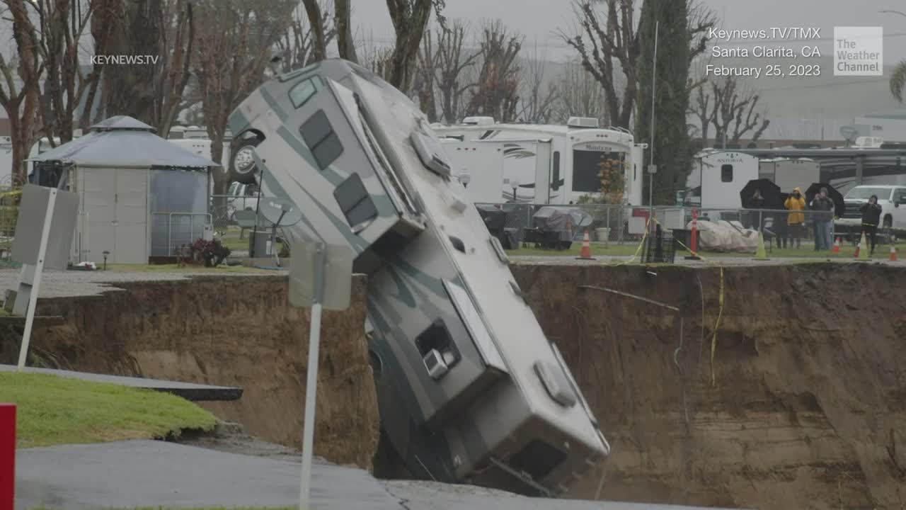 RV Smashes Into Raging River Videos from The Weather Channel