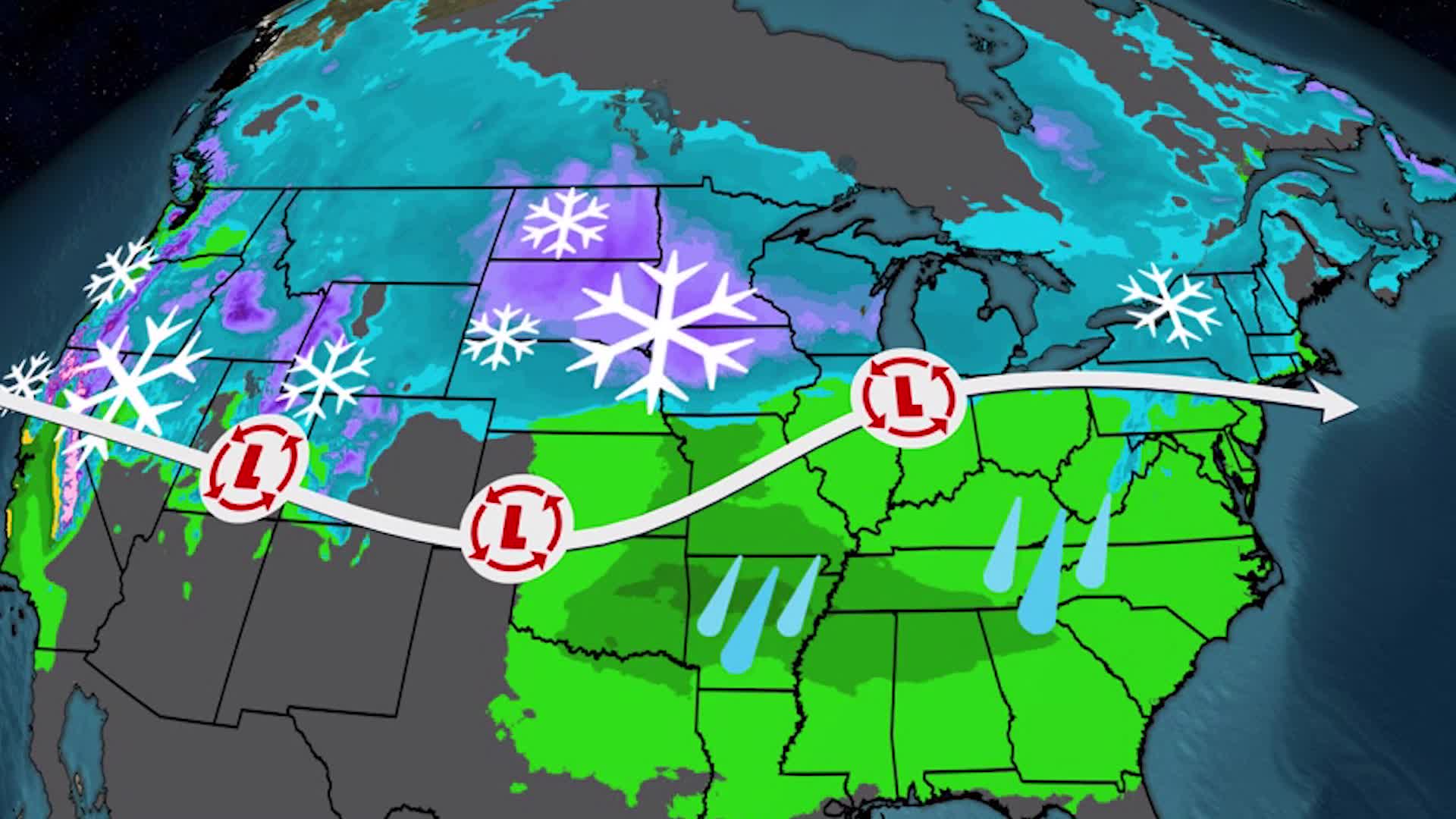 Tracking New Cross-Country Snowstorm This Week