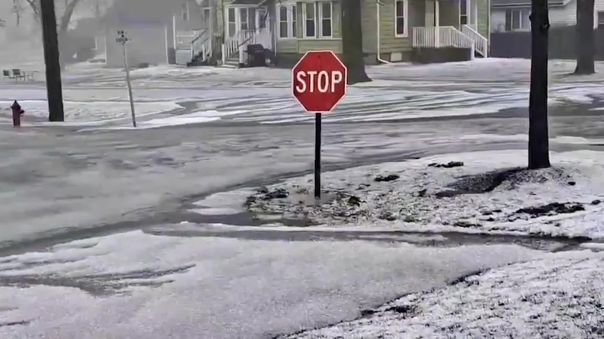 Hail Rivers Flow Through Streets Videos from The Weather Channel