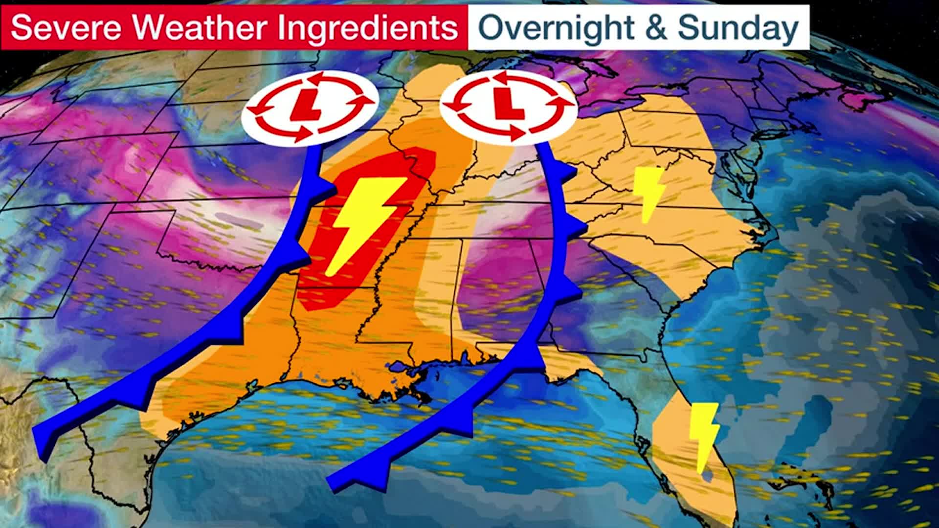 Damaging Wind, Hail and Possible Tornadoes With Weekend's Severe Threat ...