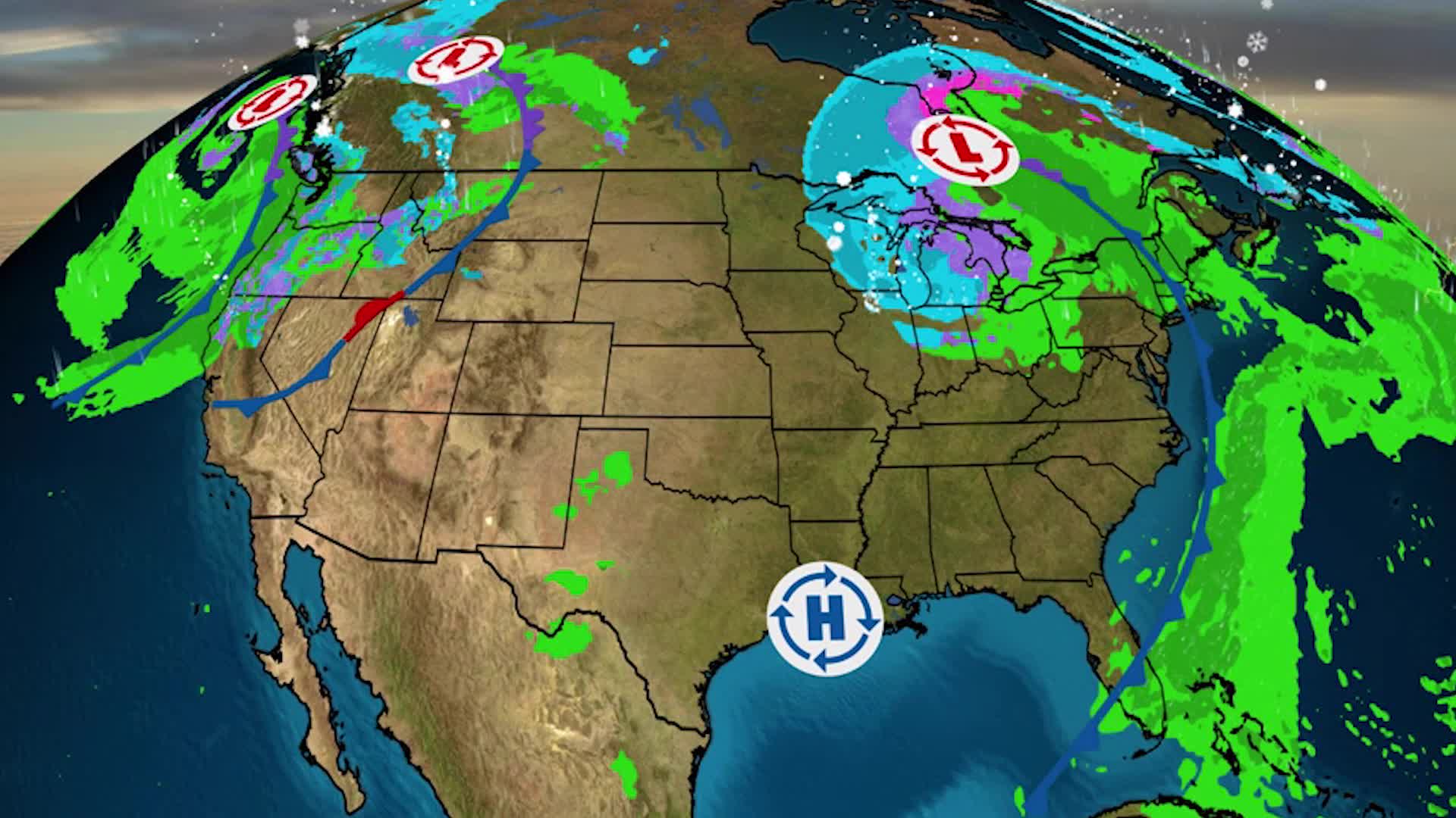 Your Weather To Start The Week: National Forecast