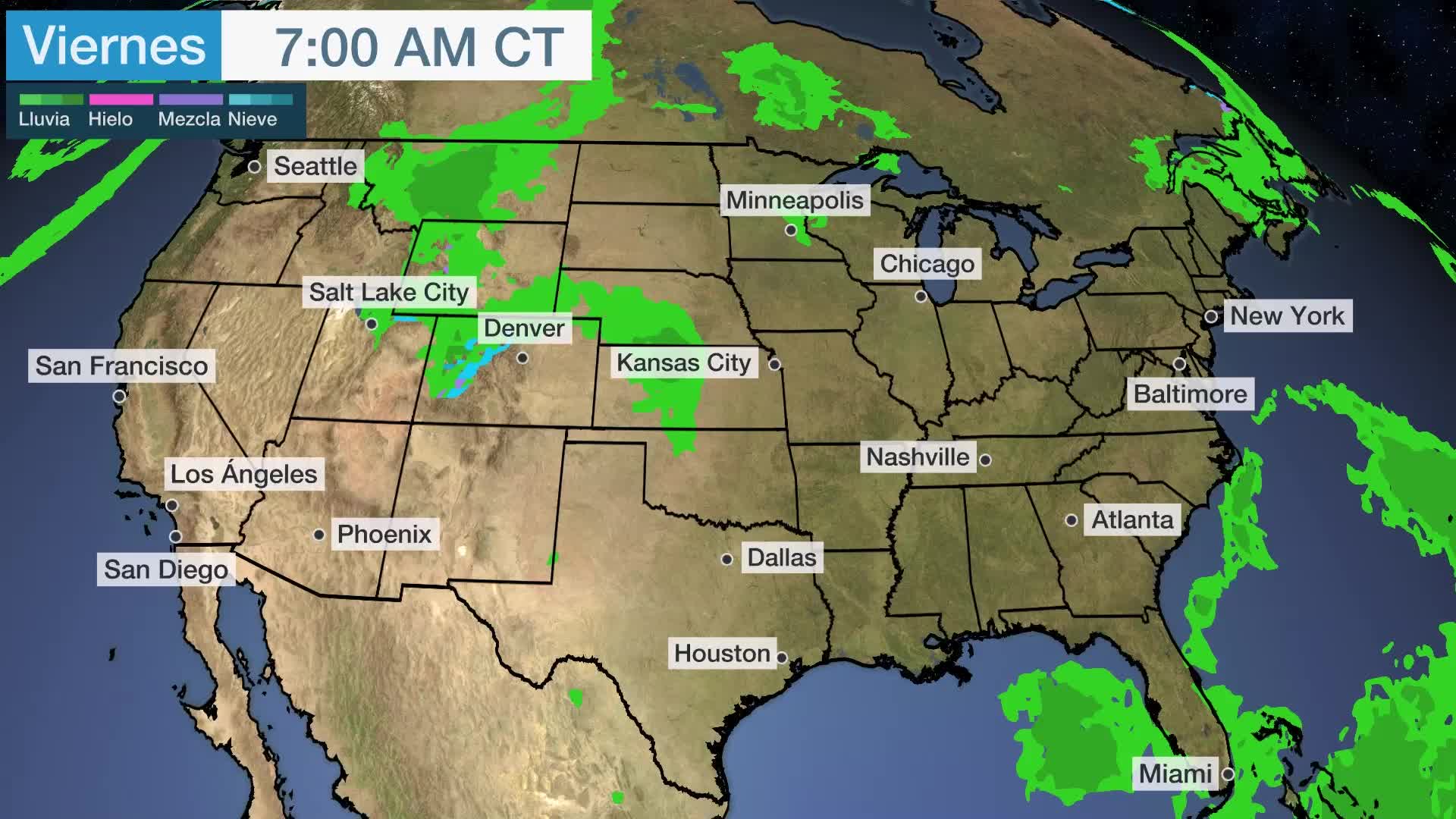 Lluvia y cambio dramático de temperatura en camino Videos de The