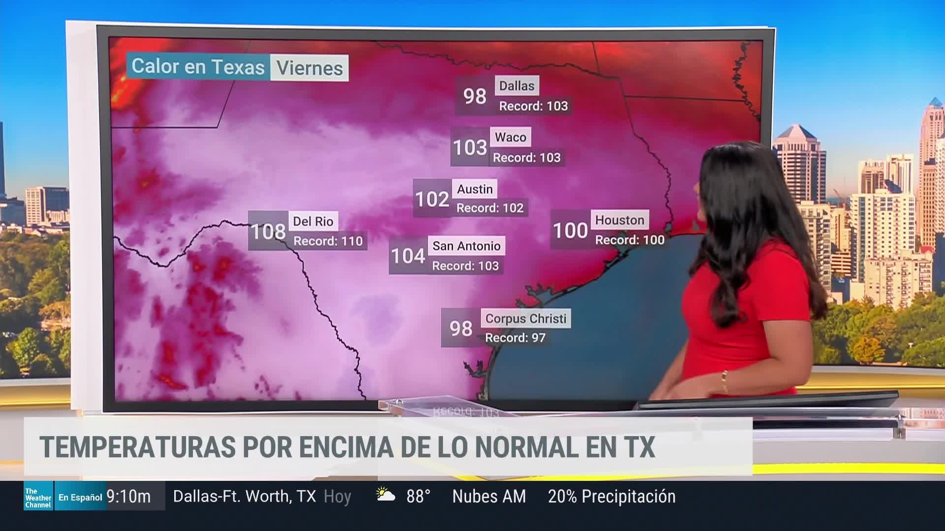 Pronóstico del calor extremo en Texas Videos de The Weather Channel