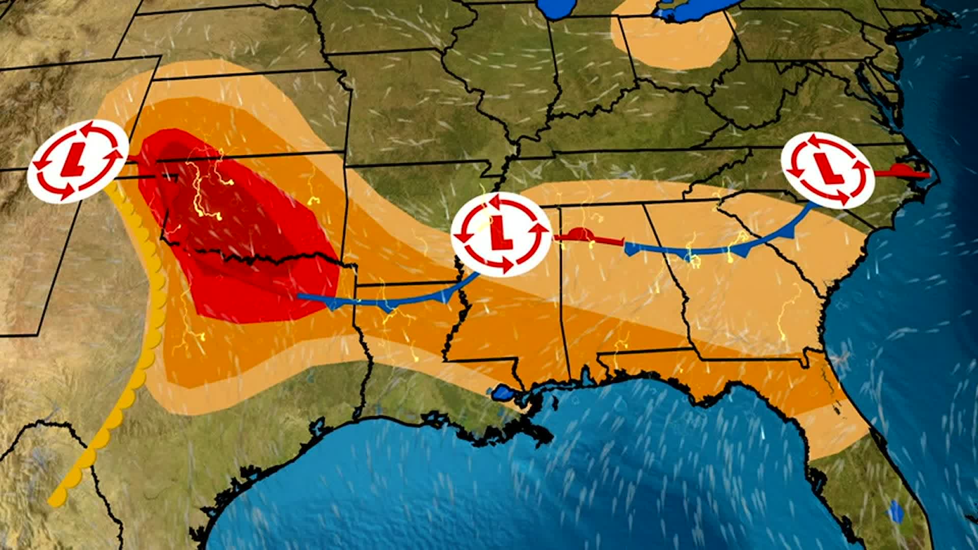 Overnight Threat In S. Plains, Southeast Videos from The Weather Channel