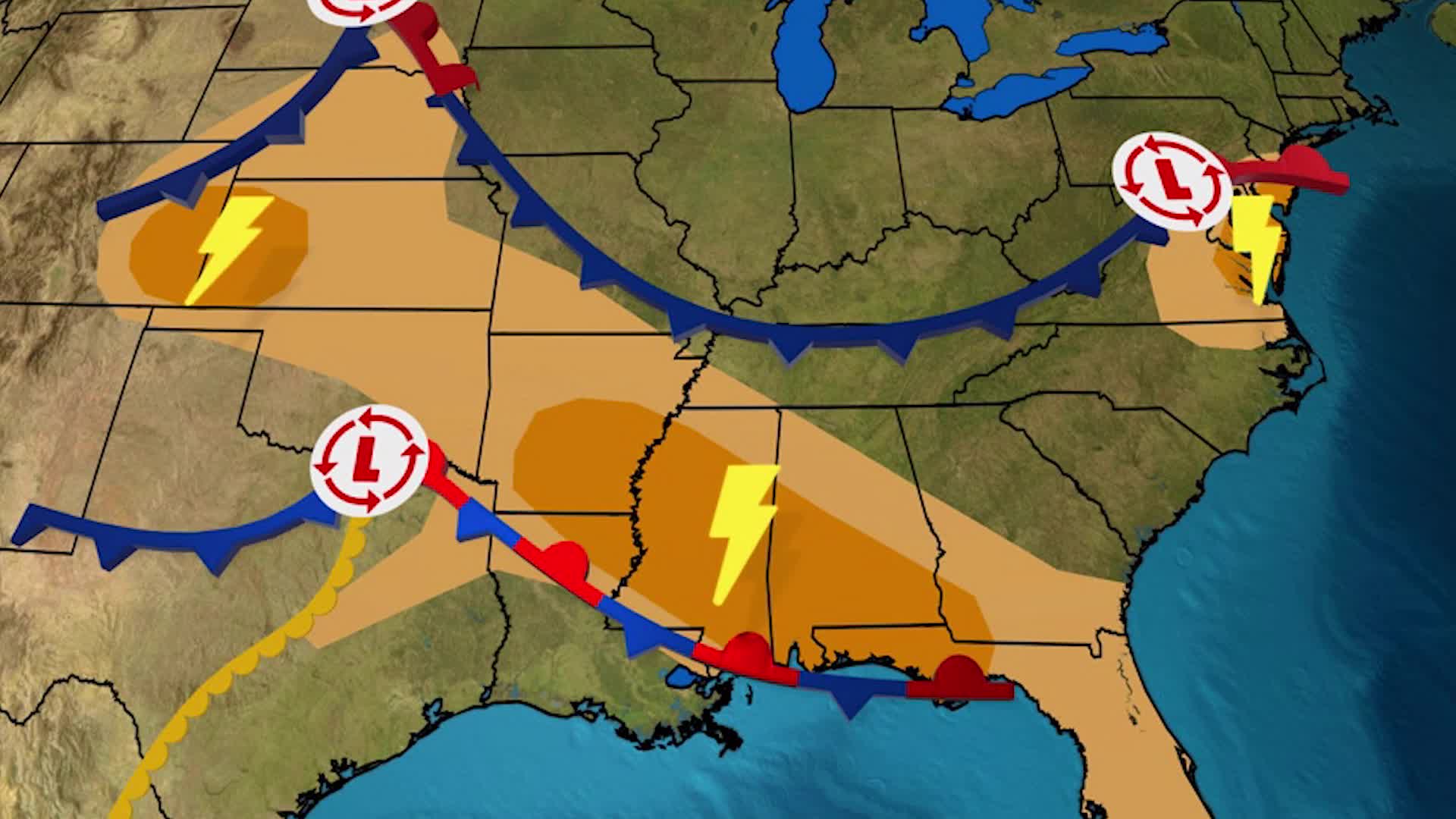 SEVERE WEATHER POSSIBLE THROUGH THIS WEEKEND intelligence overview