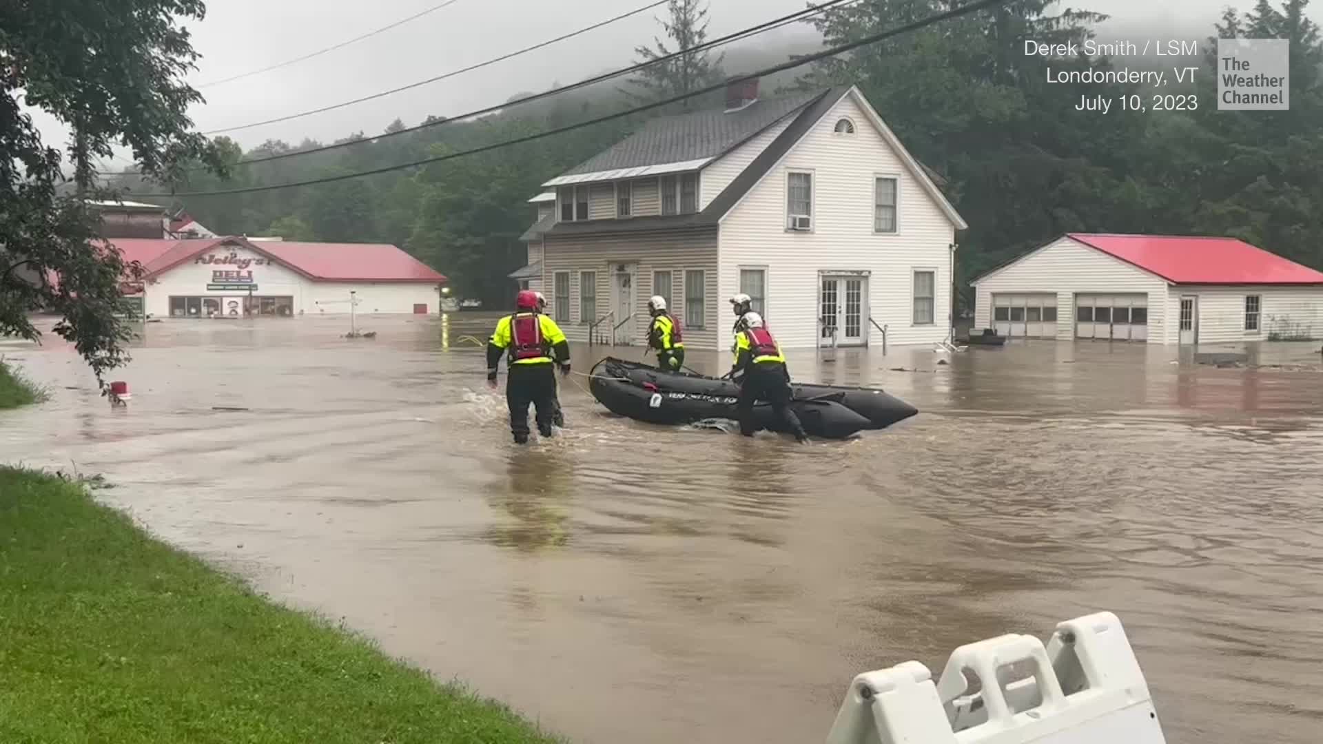 Homes Evacuated, Businesses Flooded, Roads Washed Out Videos from The