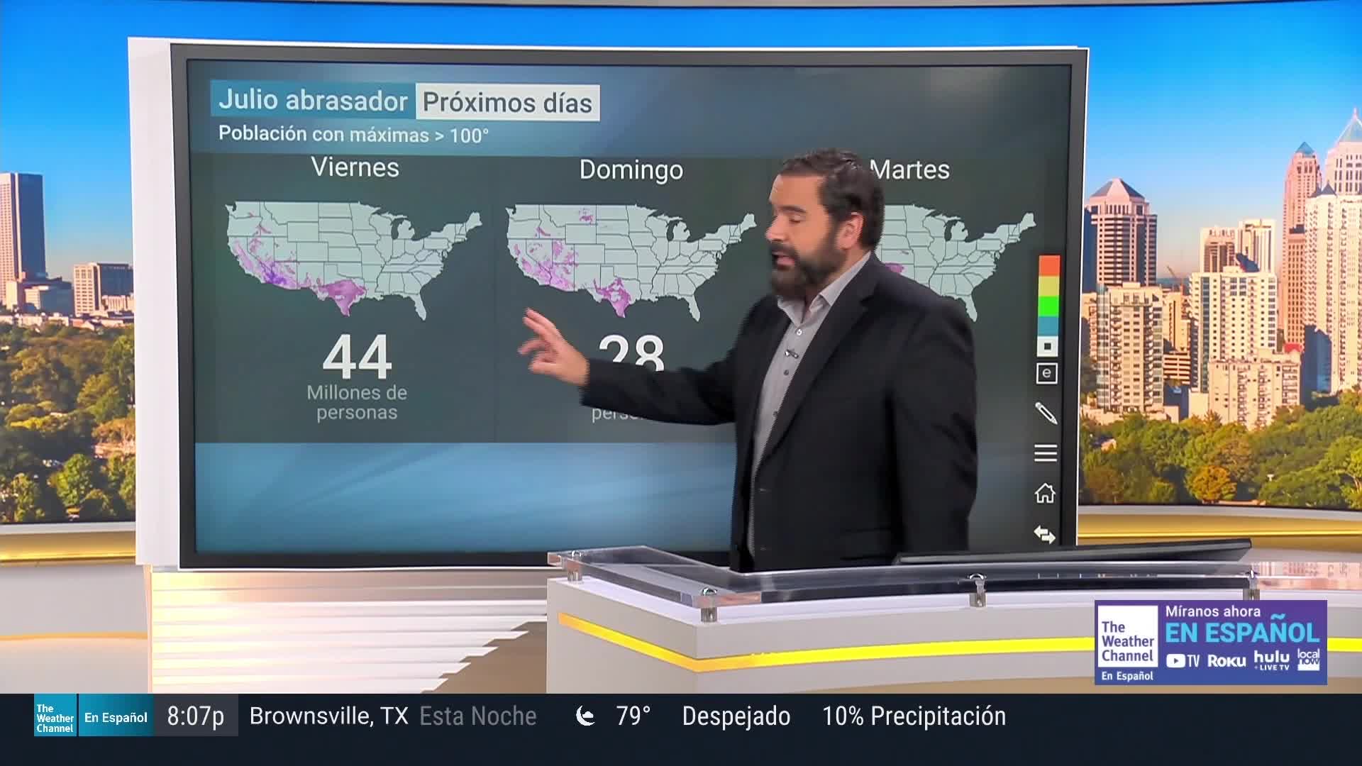 Fin de semana abrasador en el sur Videos de The Weather Channel