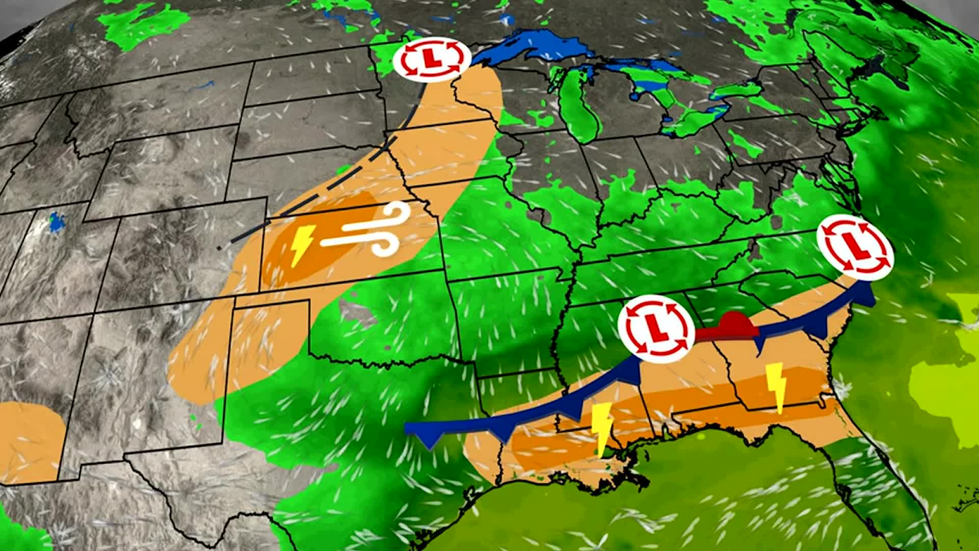 Strong Storms Possible On The Gulf Coast - Videos from The Weather Channel