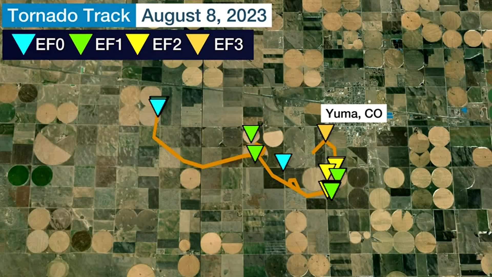 CO Tornado Path Loops Over Itself Videos from The Weather Channel