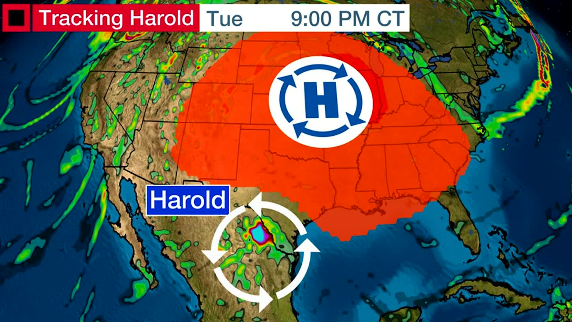 Remnants Of Harold To Bring Rain To The Four Corners Videos from The