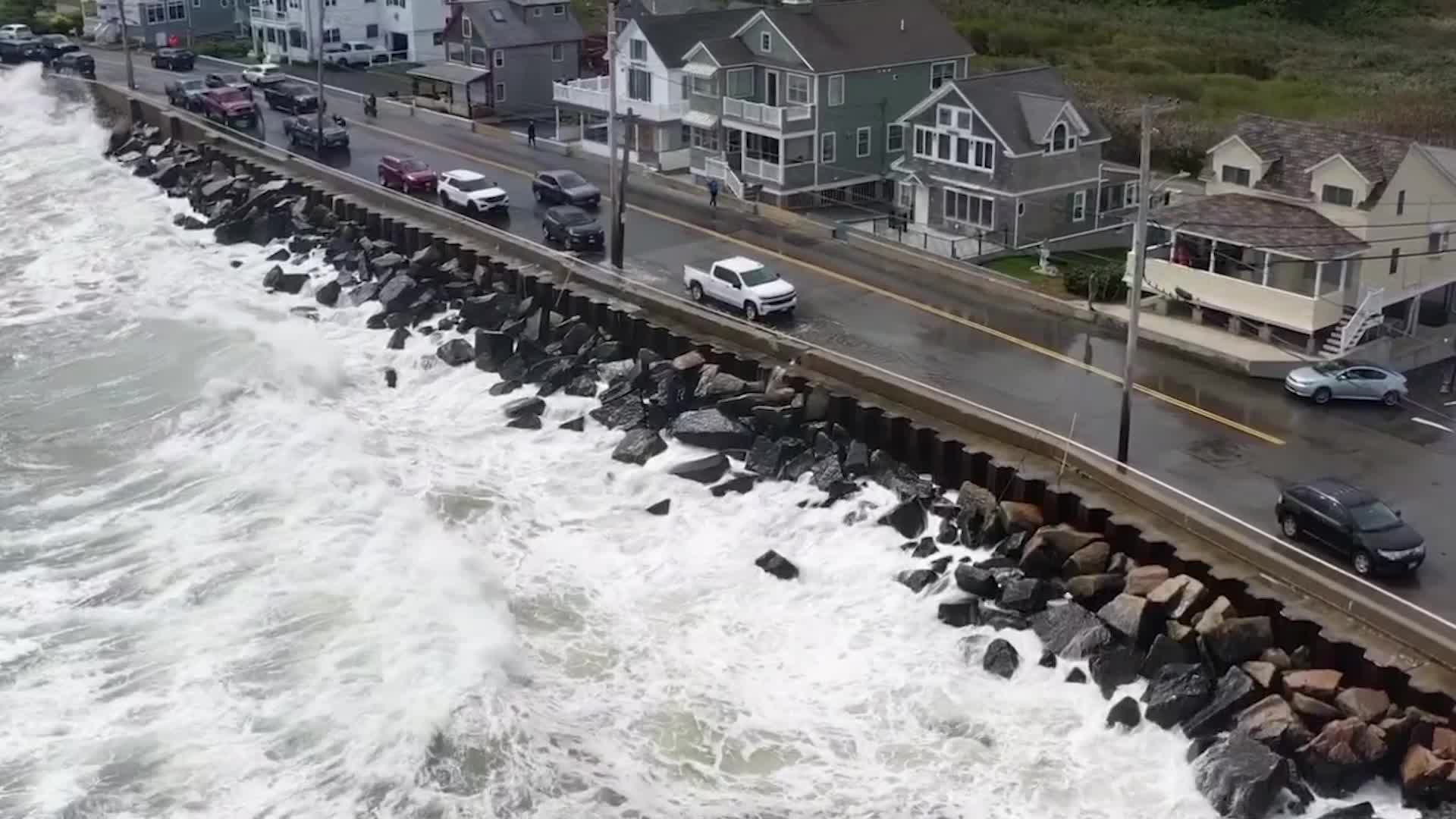 Big Waves Come Ashore In Maine Videos from The Weather Channel