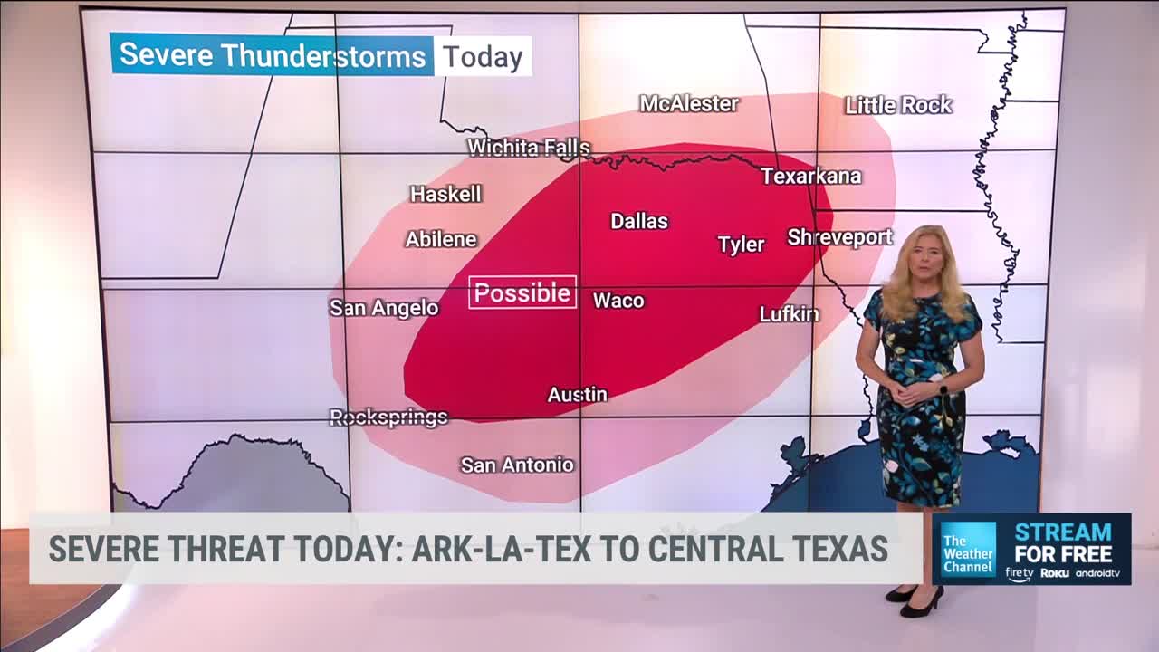 Severe Storms Possible Today In Southern Plains Videos from The