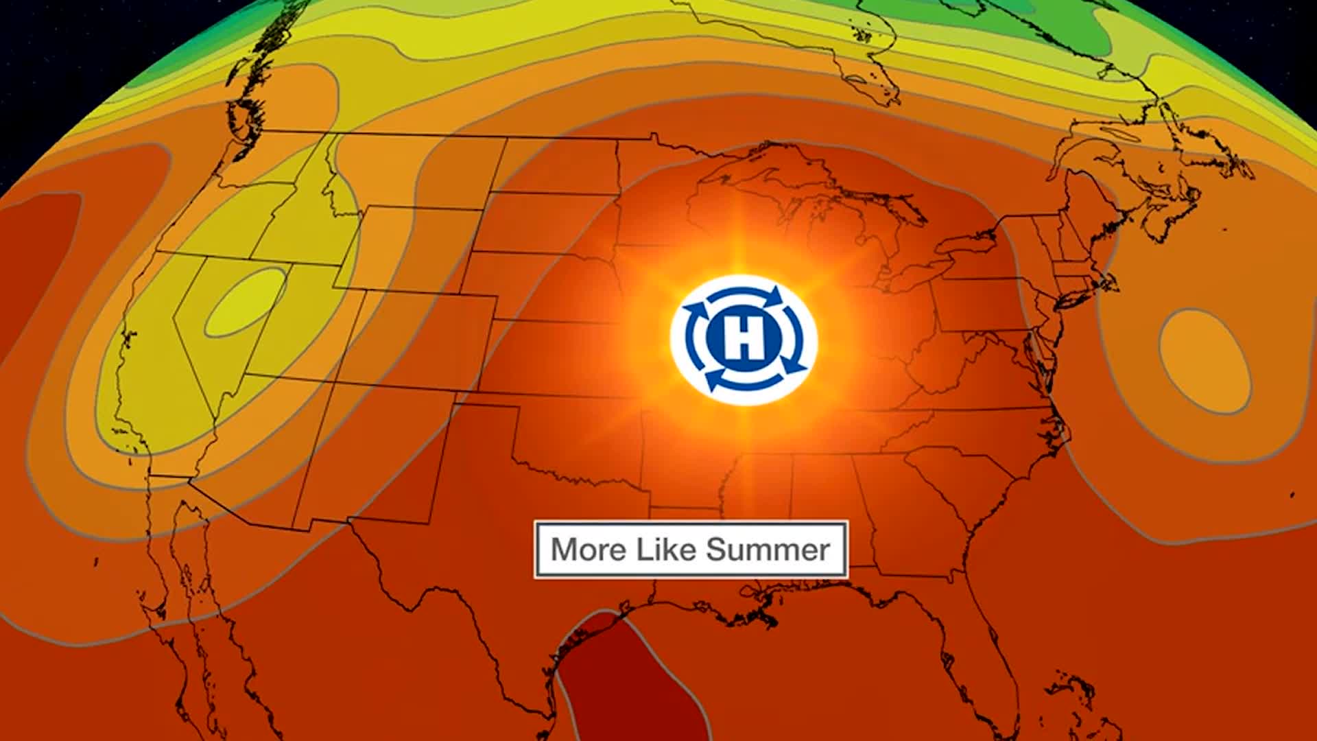 High Pressure Across Mississippi Valley Keeps Temperatures Warm
