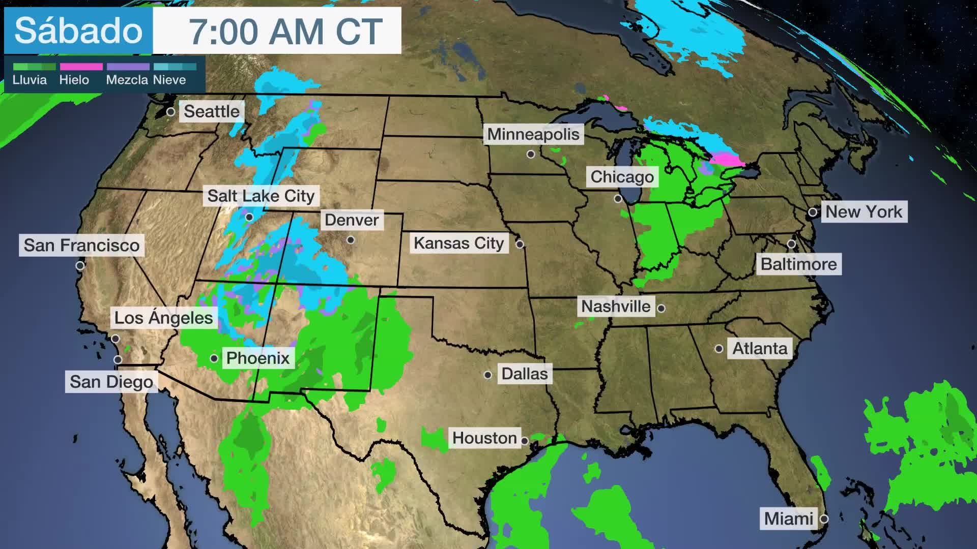 Los poderosos vientos del huracán Otis doblan los árboles. Videos de The Weather Channel