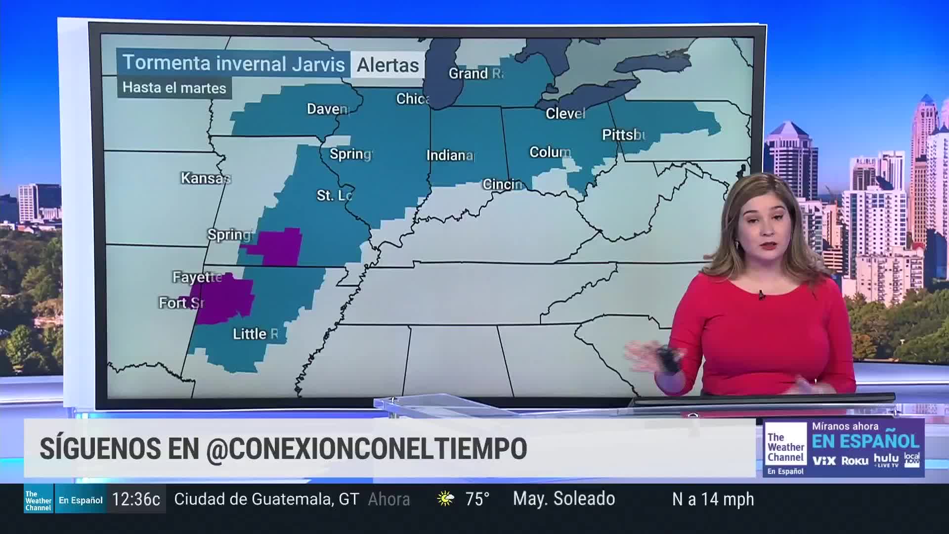 Pronóstico de la Nieve y Hielo de la Tormenta Jarvis Videos de The
