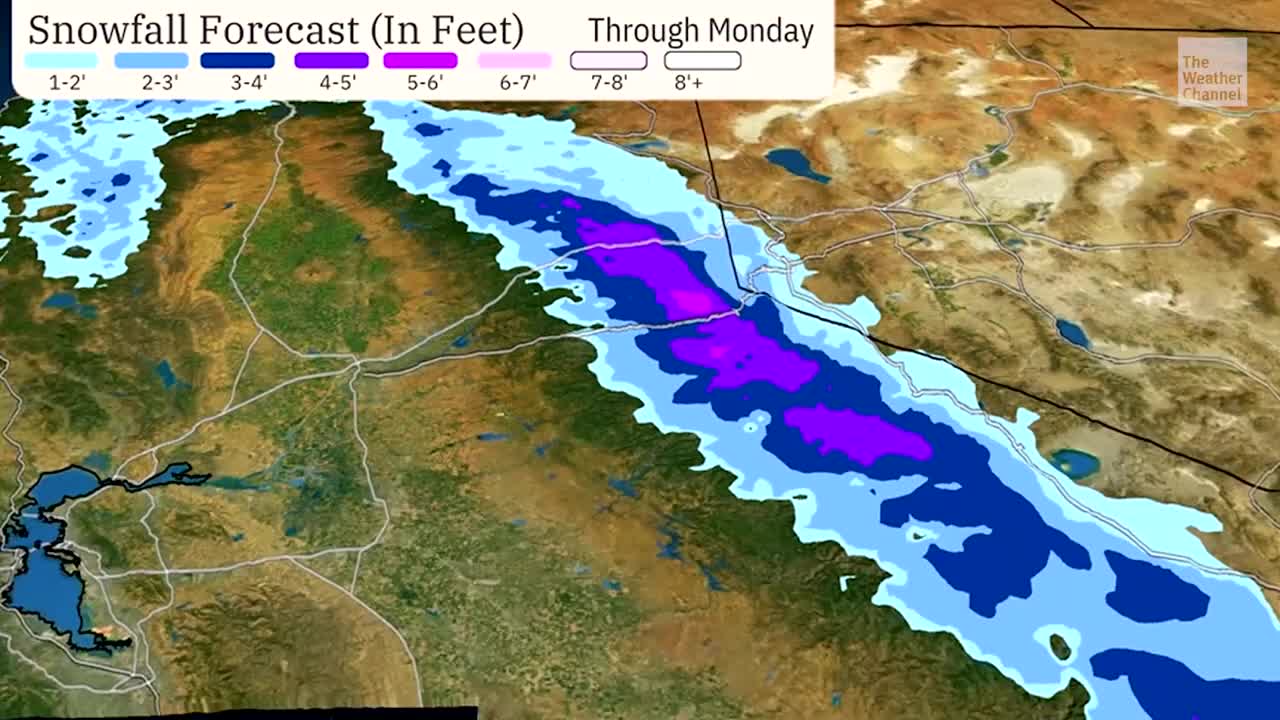 Relentless Snow Will Continue To Blanket The Sierra Videos from The