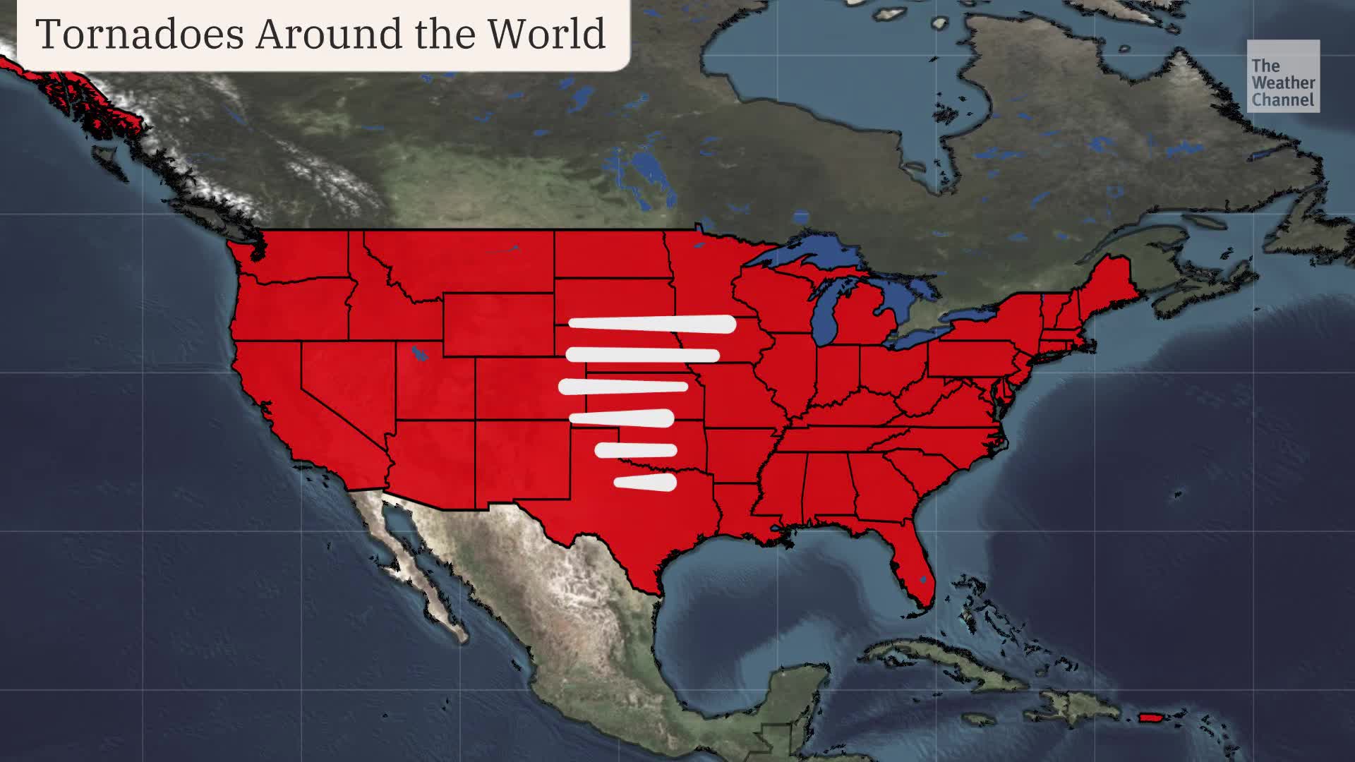Why Does The US Get So Many Tornadoes? Videos from The Weather Channel
