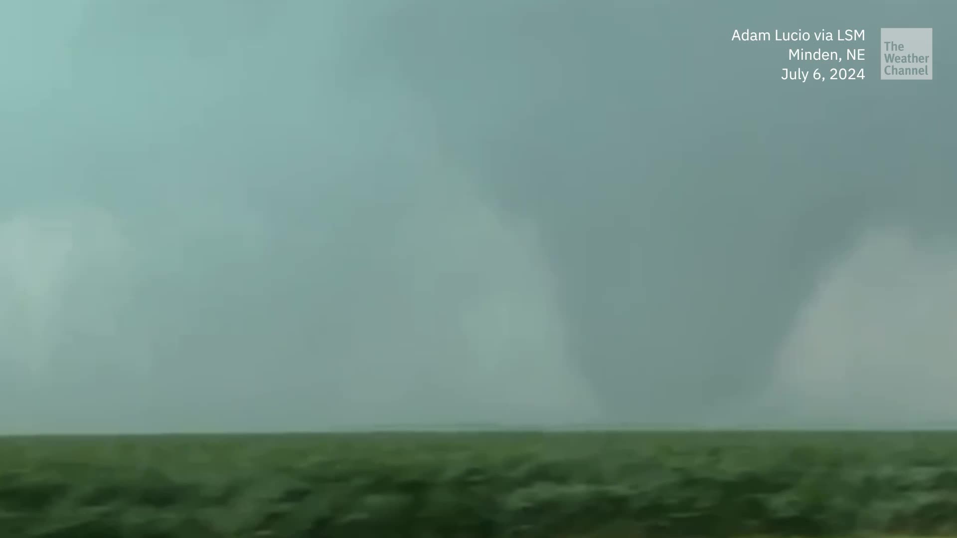 Tornado Touches Down Near Minden, Nebraska Videos from The Weather