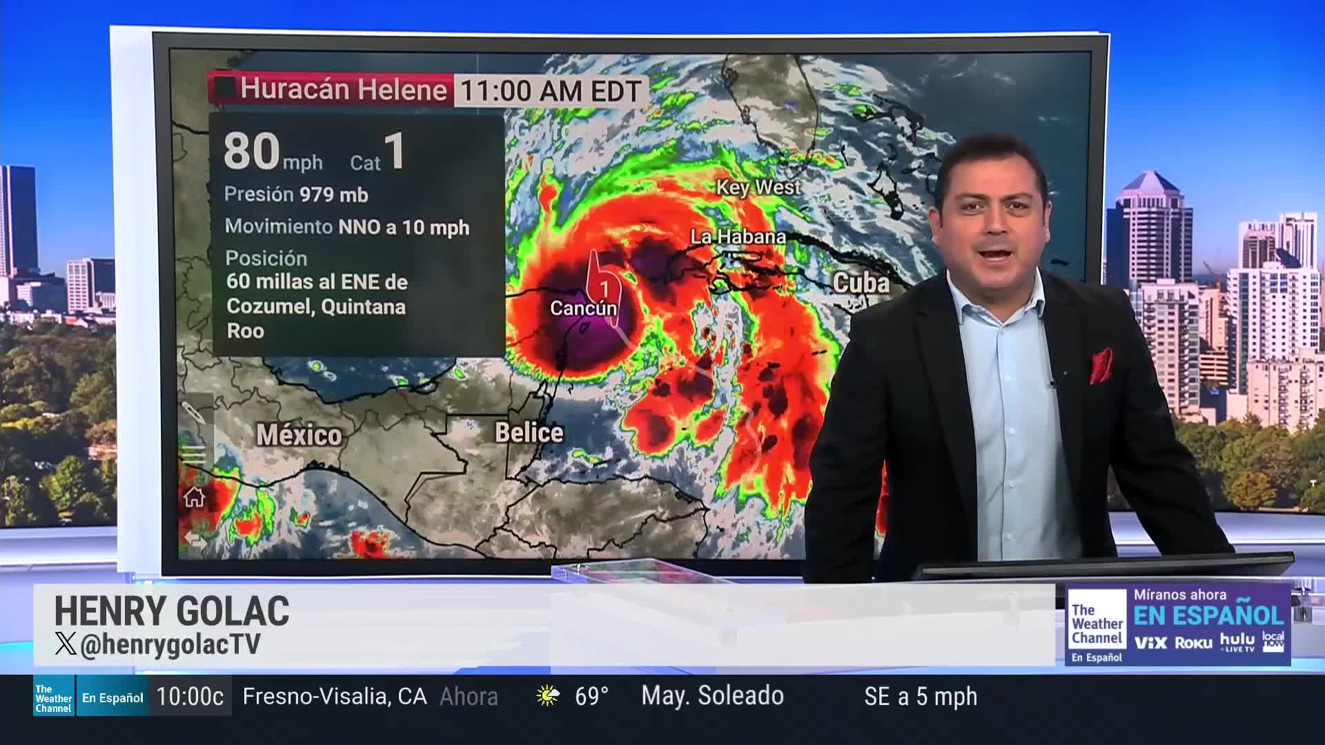 Helene es Ahora un Huracán de Categoría 1 - Videos de The Weather Channel