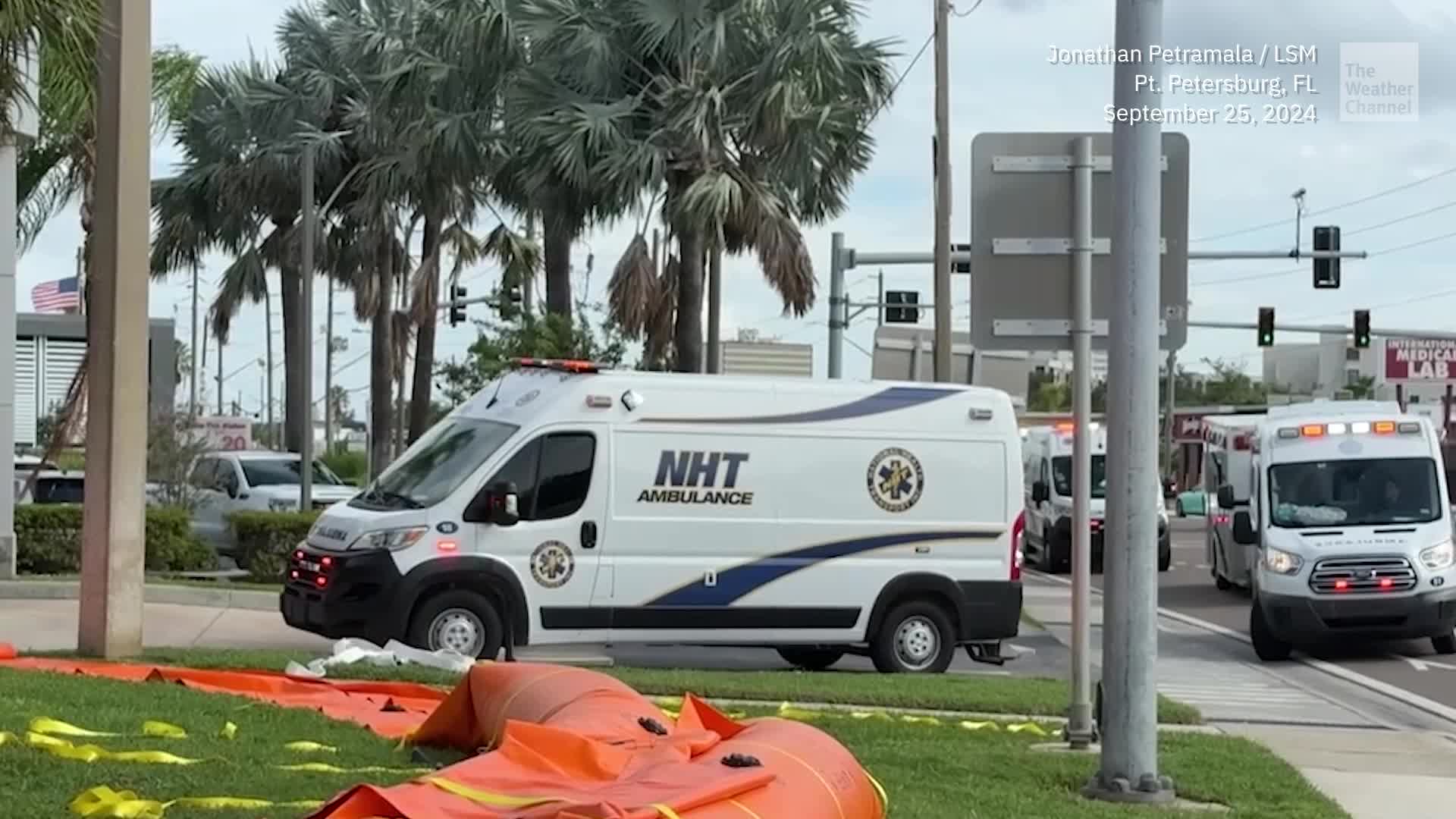 Ambulances Move Florida Patients Ahead Of Helene Videos from The Weather Channel