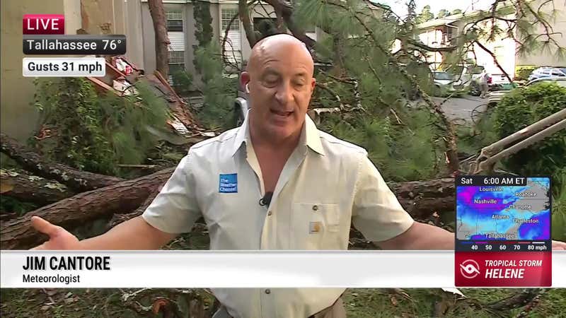 Jim Cantore Surveys Helene Aftermath - Videos from The Weather Channel