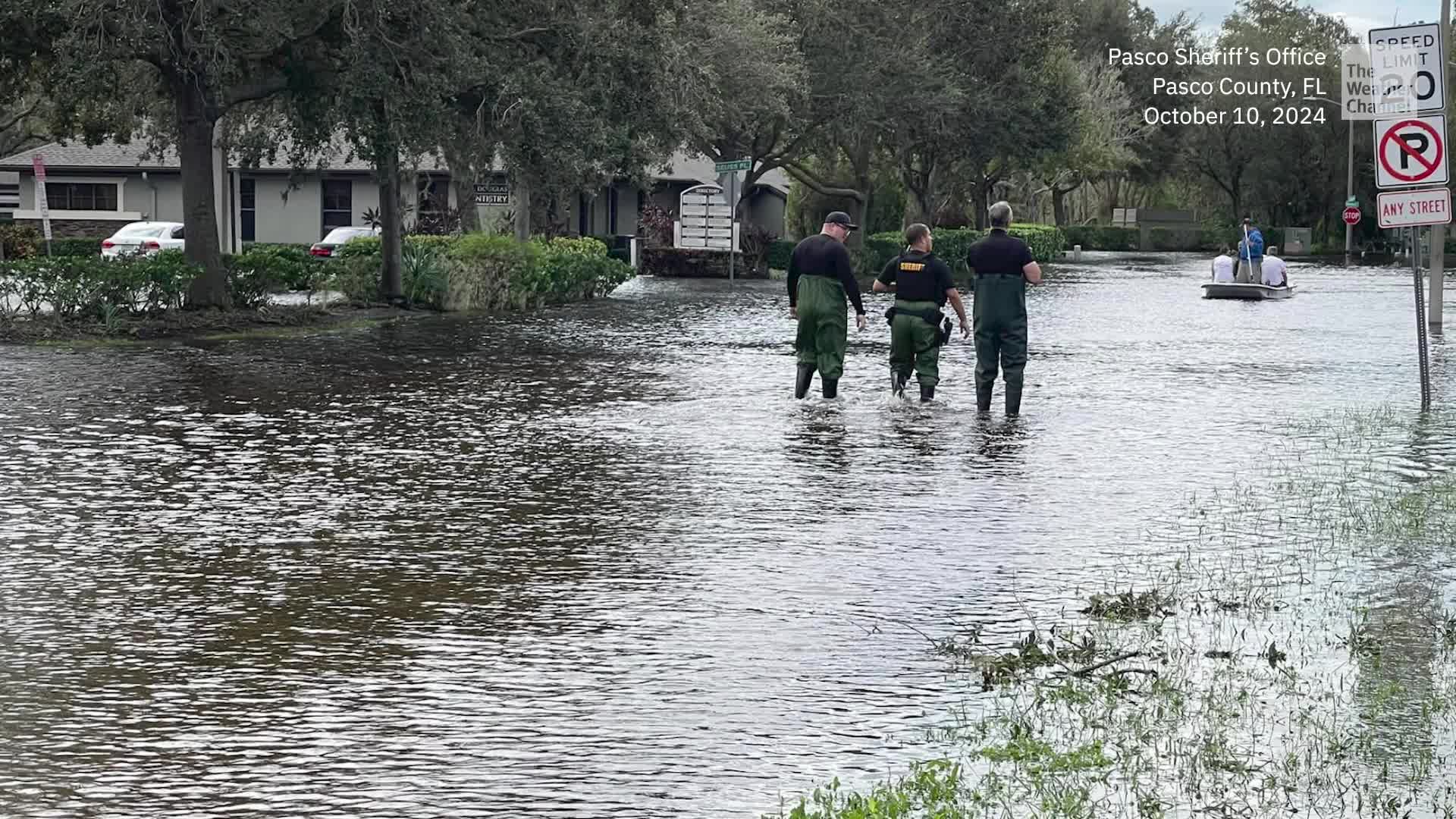 TimeLapse Watch River Flood During Milton Videos from The Weather