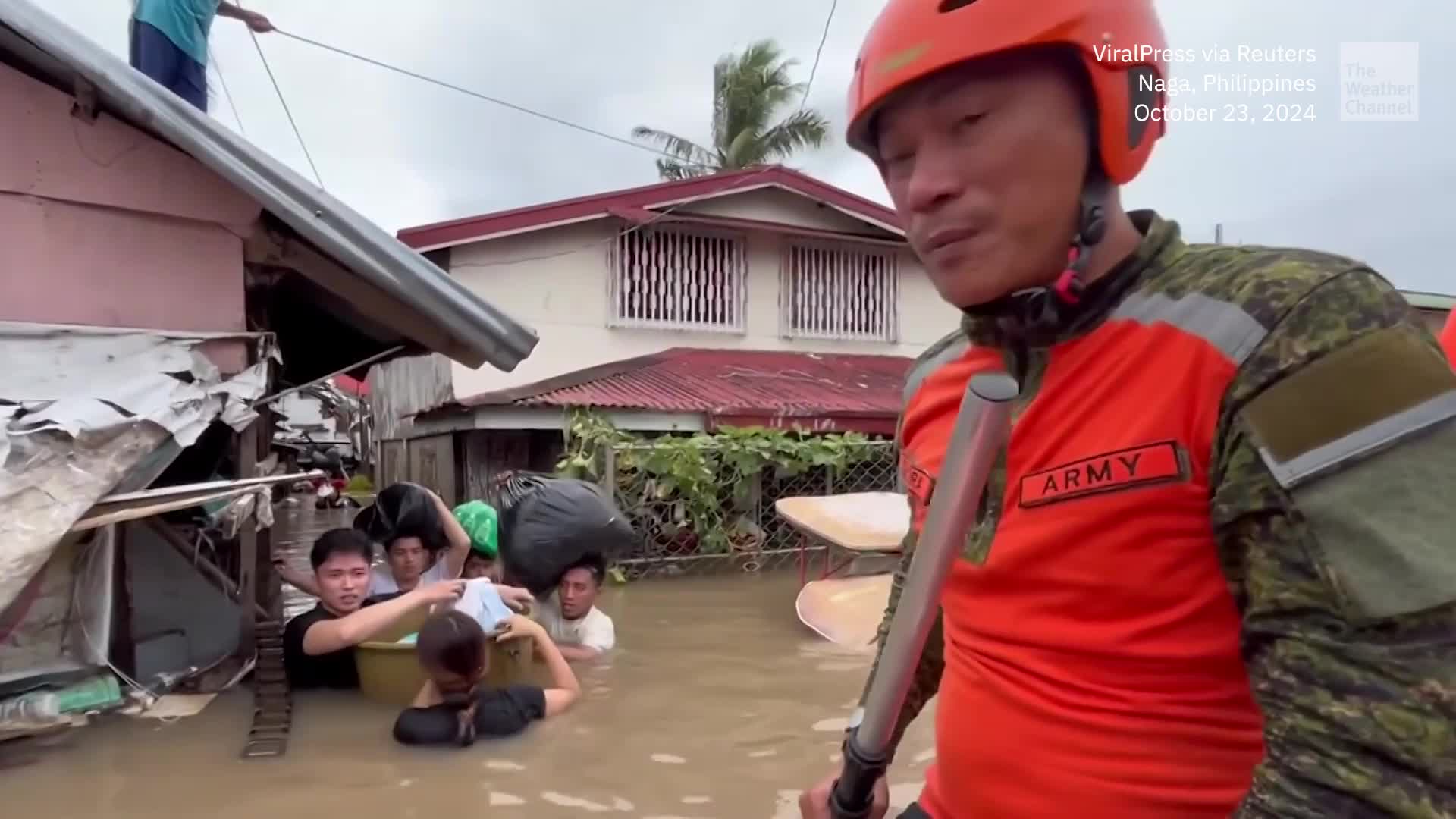 Newborn Rescued, Floated Through Flood To Safety Videos from The