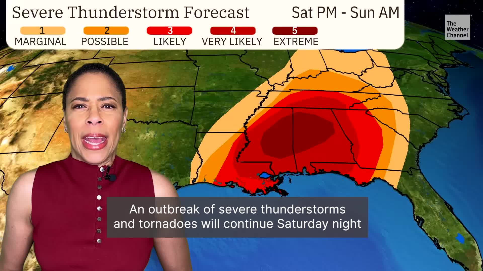 Grave Tornado, Wind, Hail Threat Through Sunday - Videos from The ...