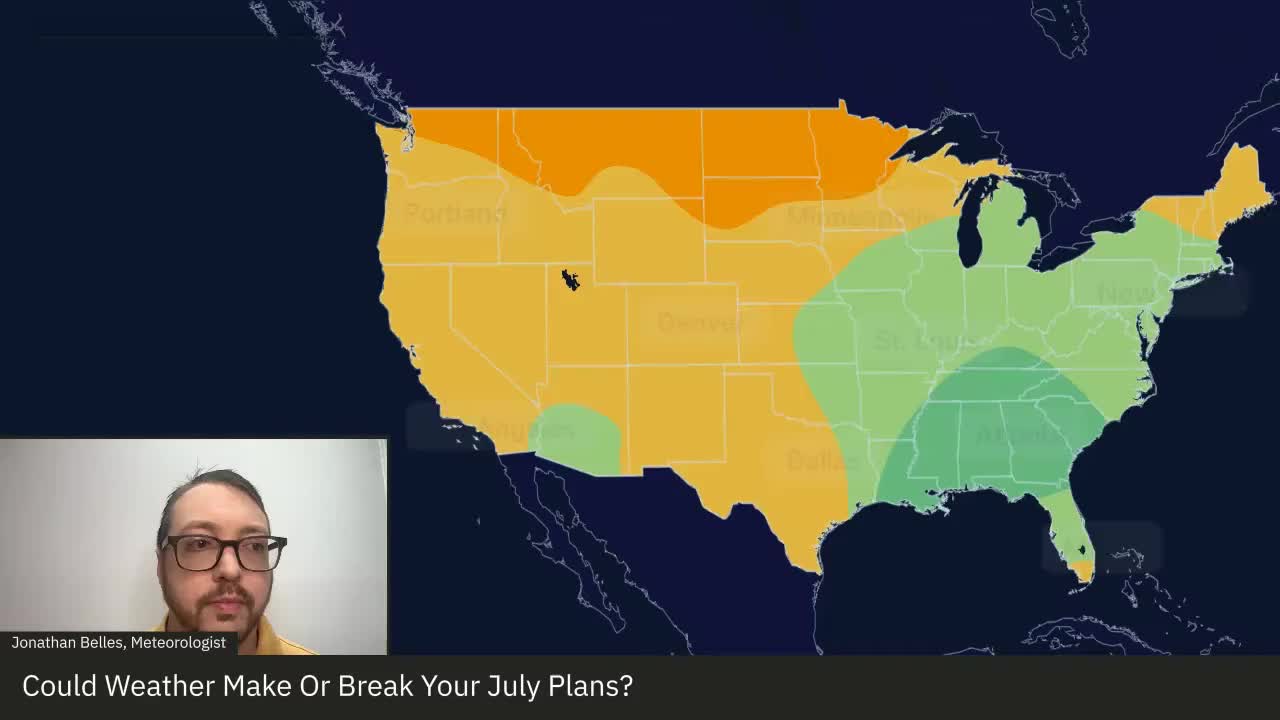 July Outlook: Where It’s Hot And Where It’s Damp - Videos from The ...