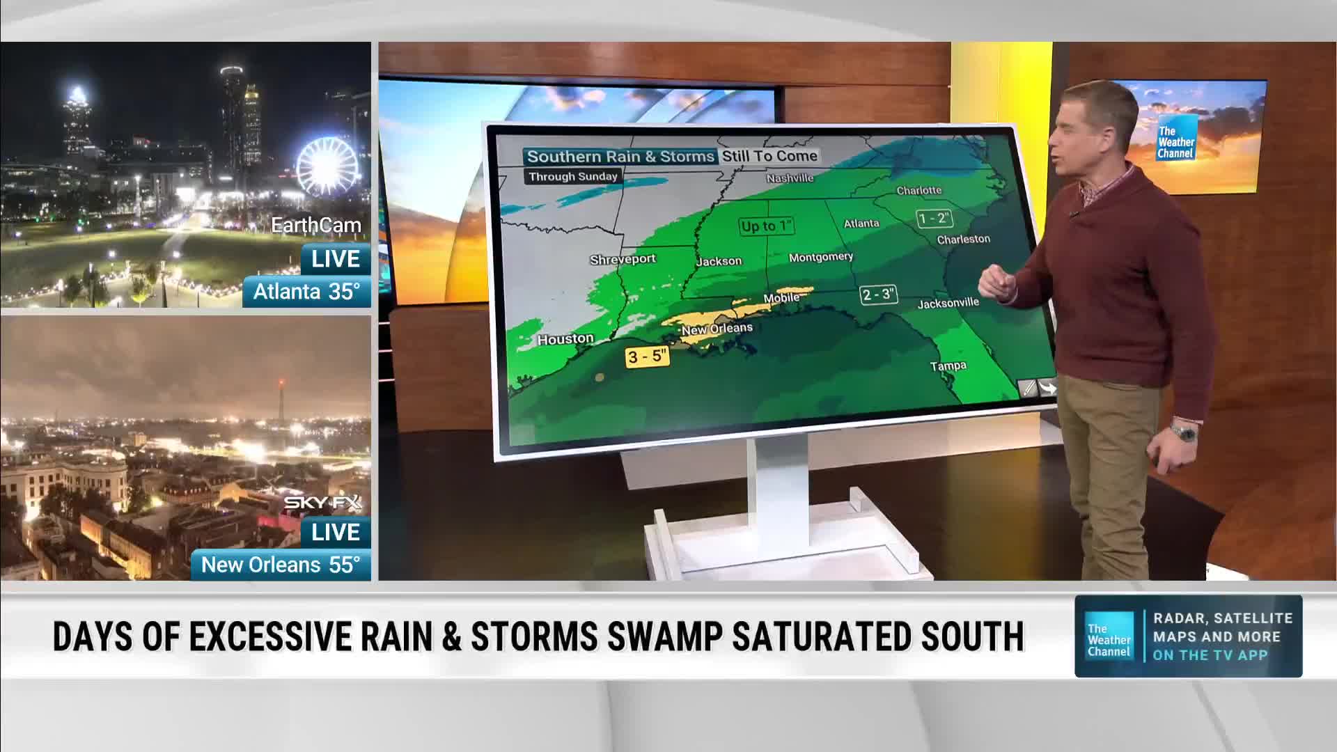 Image for Multiple Rounds Of Rain, Flooding Possible Across South