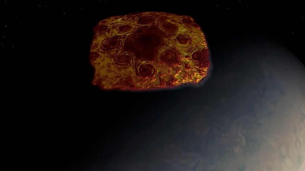 NASA Flyover Reveals Cyclones Above Jupiter&rsquo;s North Pole