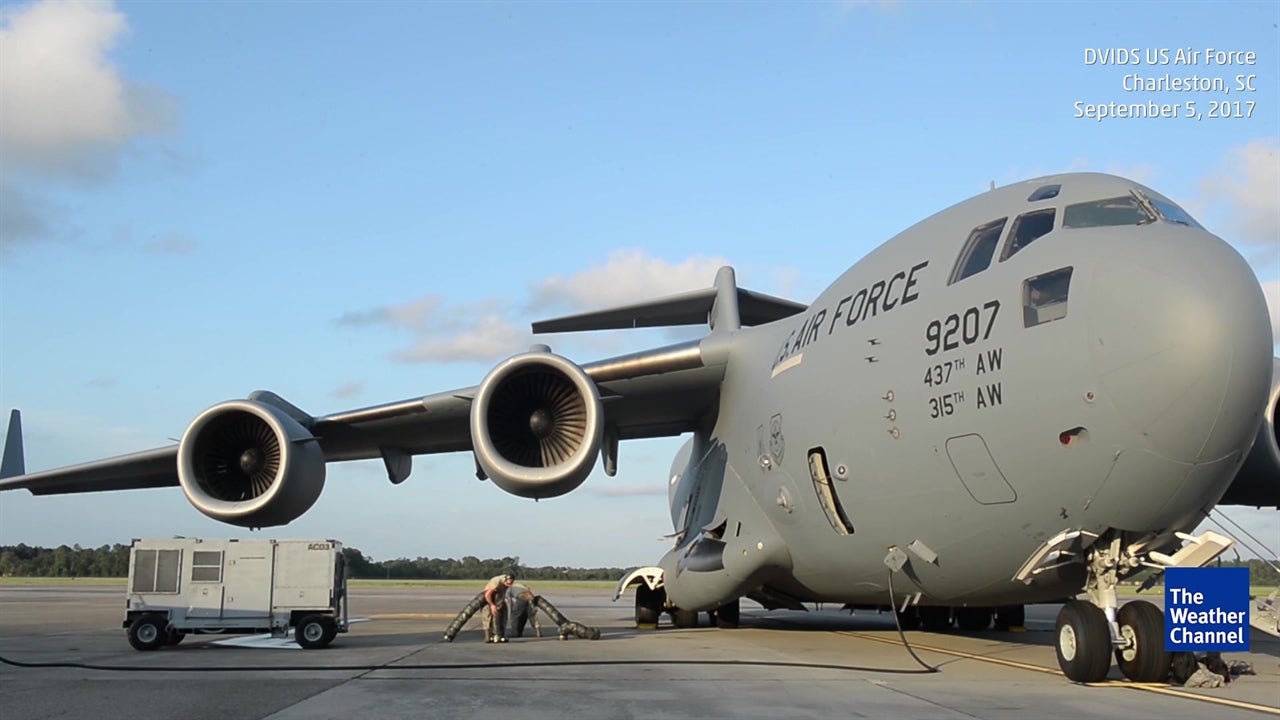 Air Force Ships Irma Supplies to Puerto Rico