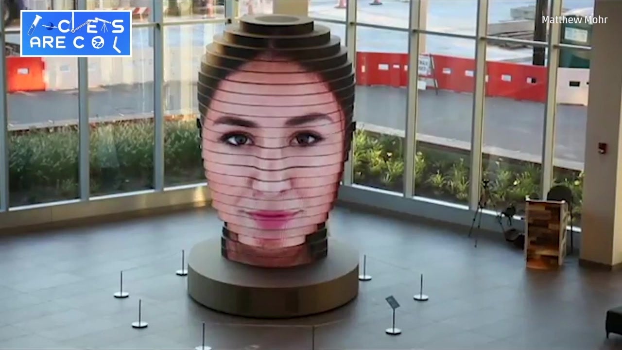 Giant Head Projects Your Face
