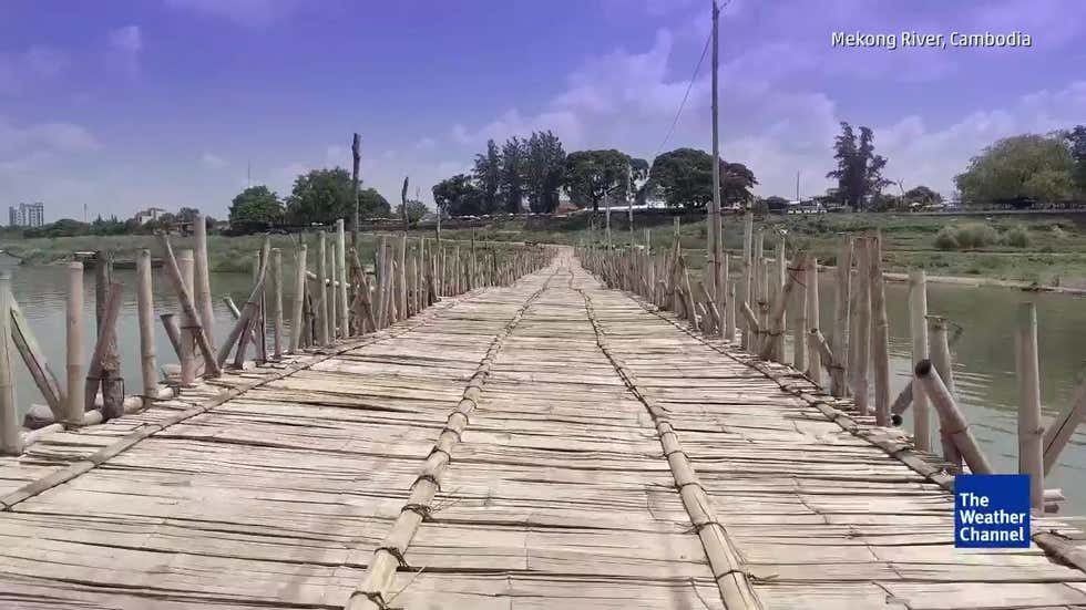 Voici l un des plus longs ponts en bambou du monde Voici l un des plus longs ponts en bambou du monde