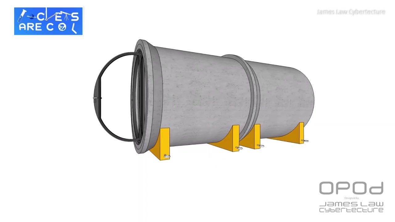 Concrete Pipes Converted Into Homes