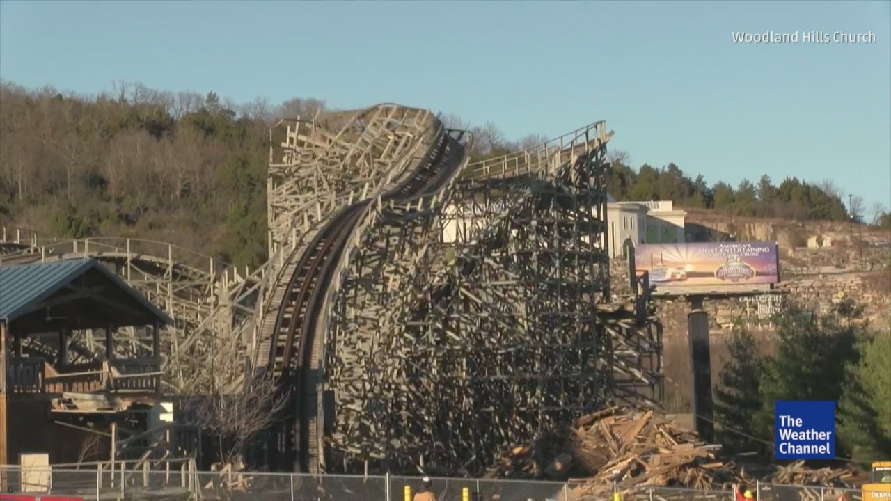 Branson Missouri Celebration City Roller Coaster Demolition The Branson Missouri Celebration City Roller Coaster Demolition The Weather Channel