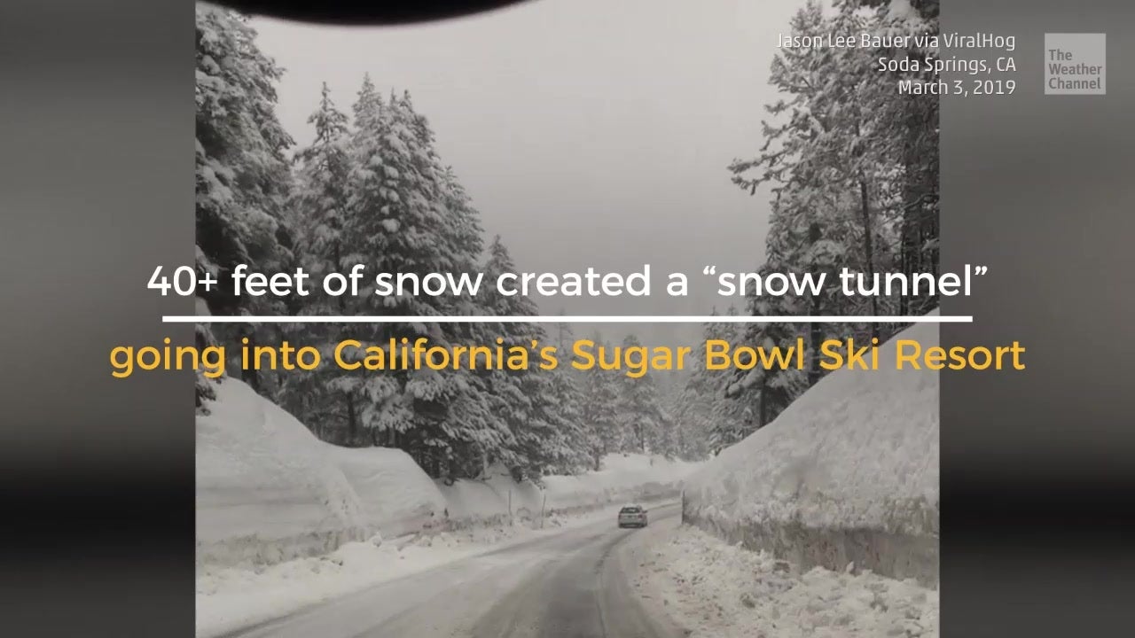40 ft. of Snow Creates ‘Snow Tunnel’ Videos from The Weather Channel