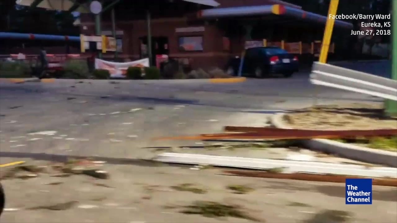 Aftermath of Eureka, Kansas, Tornado Caught on Camera The Weather Channel
