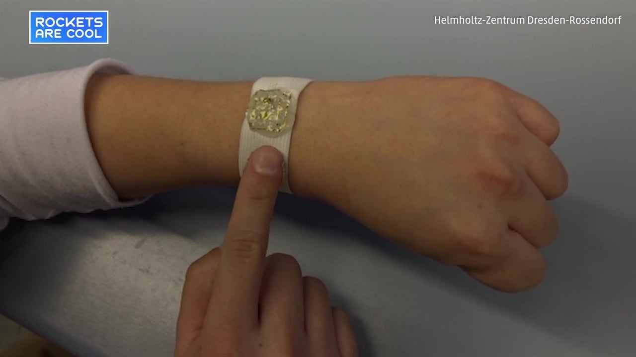 Electronic Skin Manipulates Virtual Objects