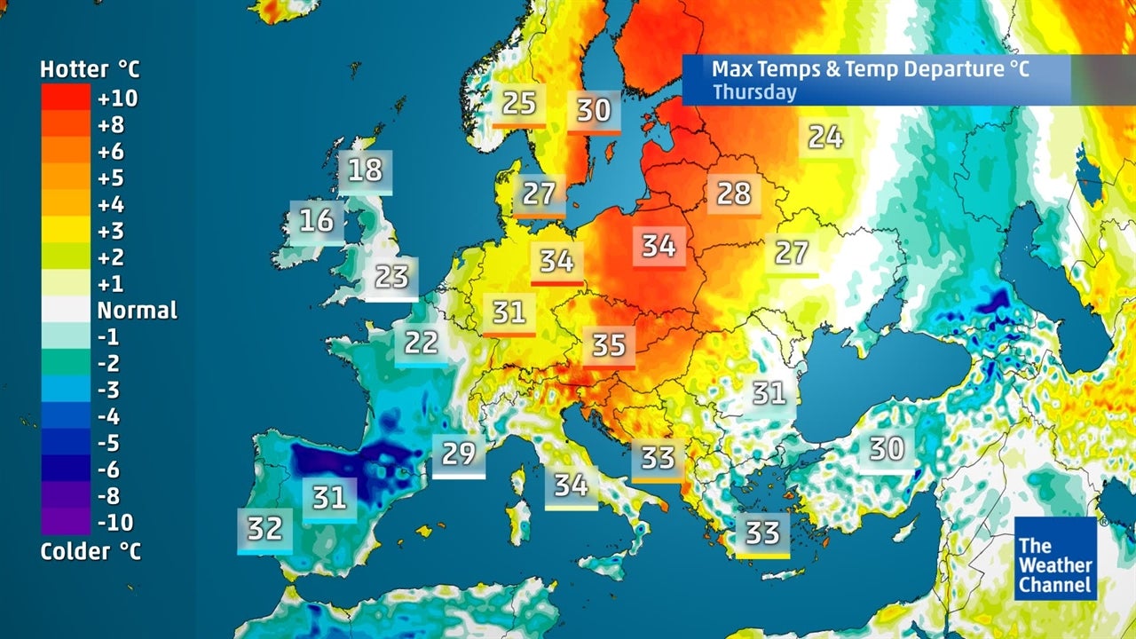 Europe Weather Latest Five day Temperature Forecast The Weather Channel