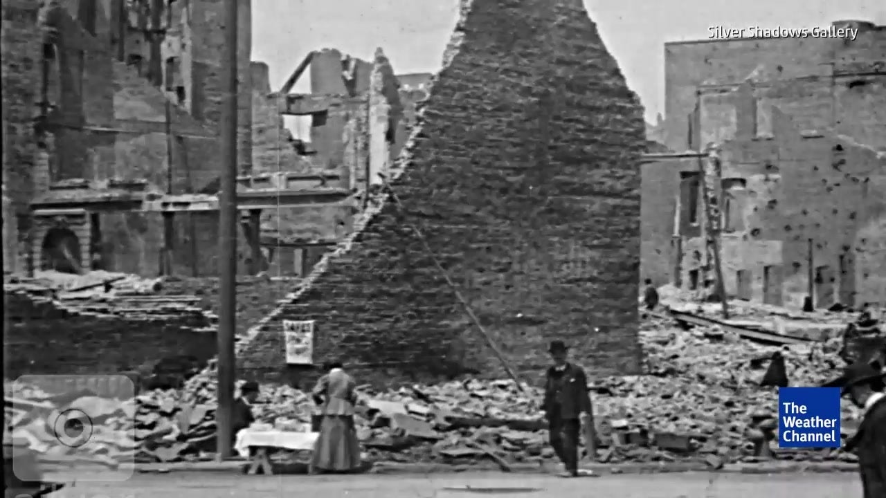 San francisco earthquake footage