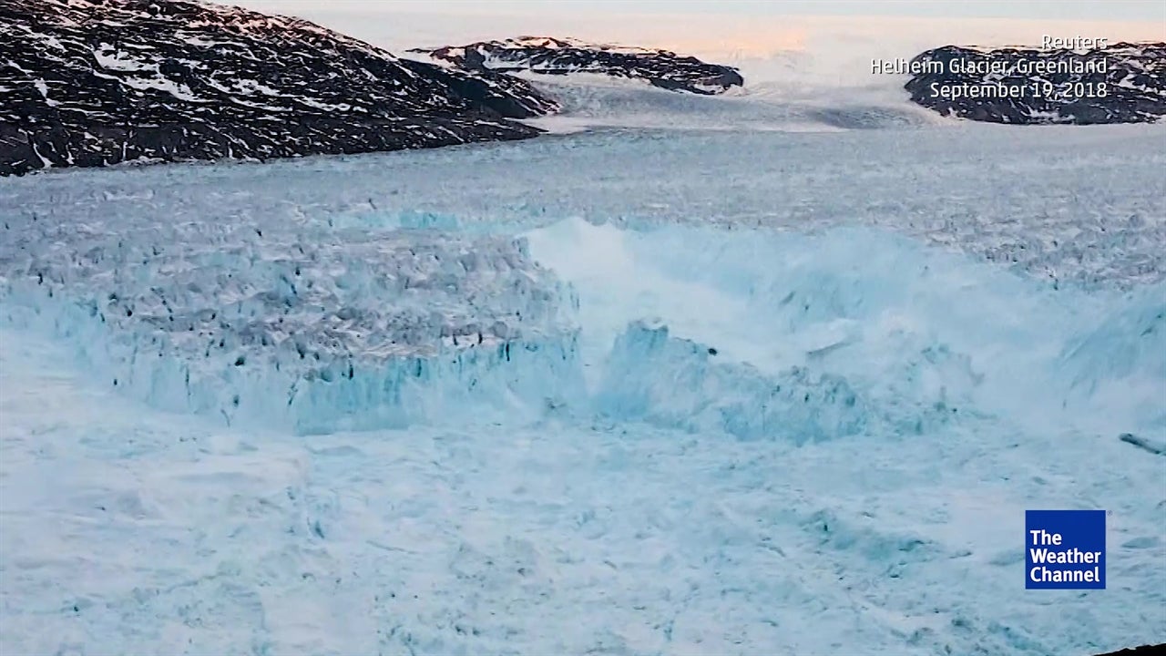 Massive iceberg breaks off from Greenland’s Helheim glacier The