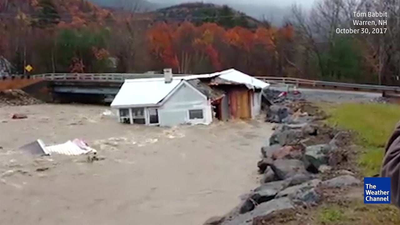 House crushed in flood Videos from The Weather Channel