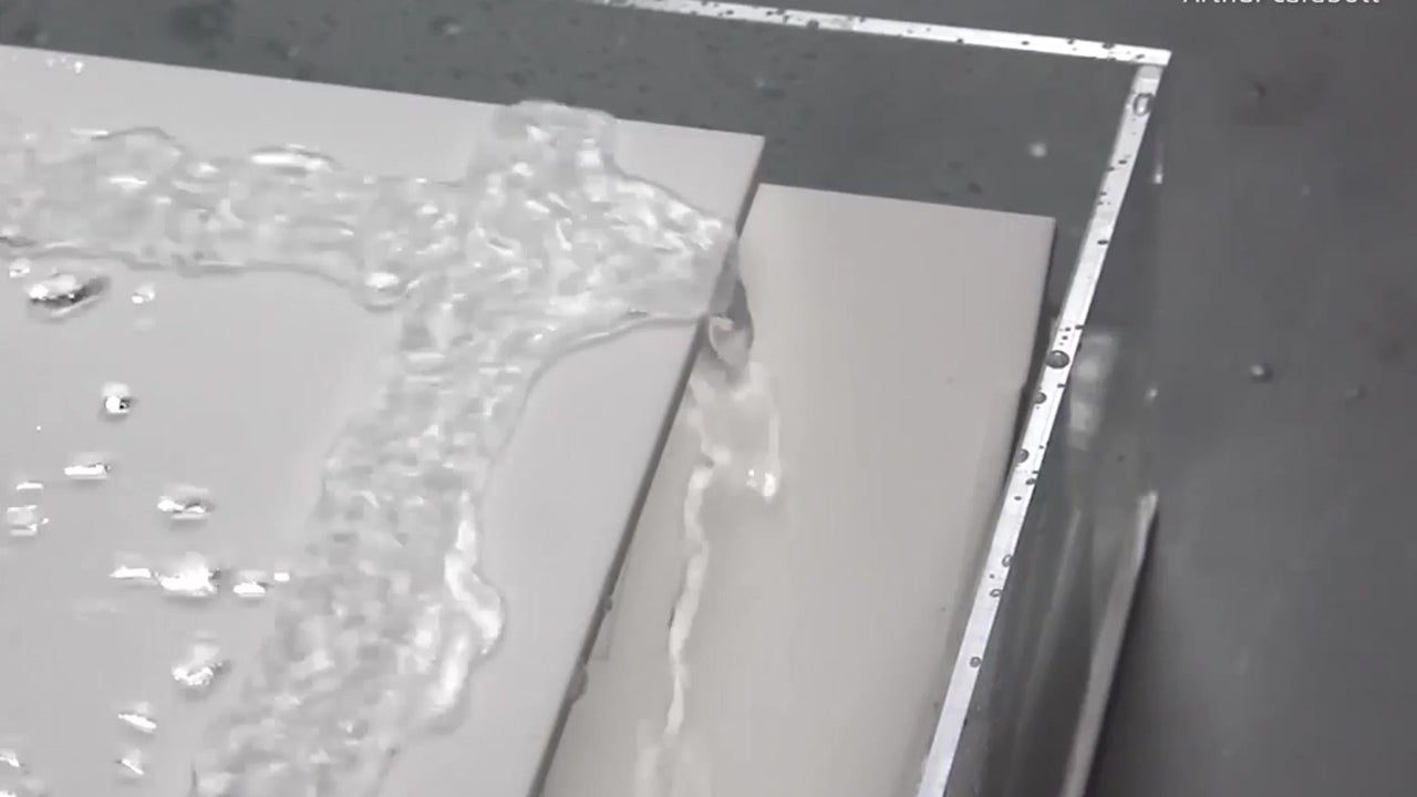 Superhydrophobic Fountain Videos from The Weather Channel