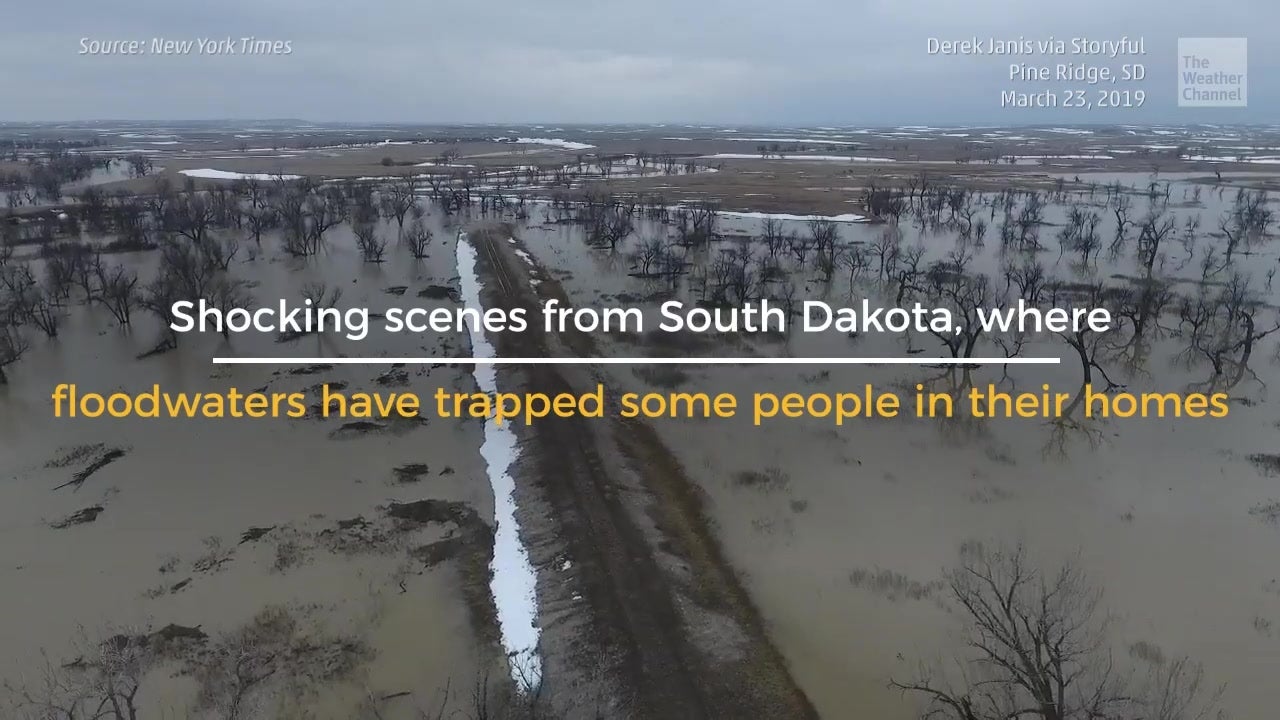 Indian Reservation in SD Paralyzed by Flooding - Videos from The ...