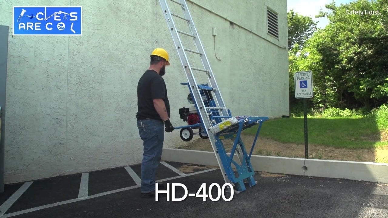 Safety Hoist Ladder System Makes Roofing Easier
