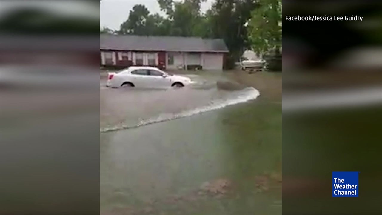 Flash Flooding in Southwest Louisiana Videos from The Weather Channel