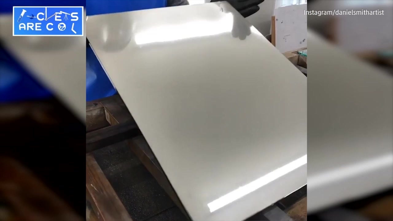 Man Demonstrates How To Make A Mirror