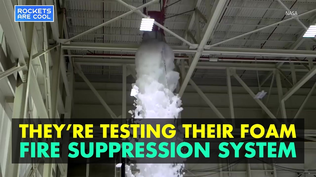 NASA Uses Foam to Suppress Fires
