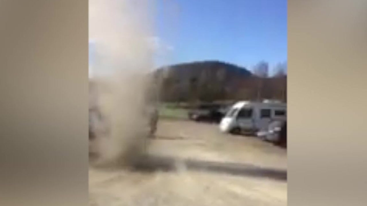 Dust Devil Whirls in Norway Sports Field Videos from The Weather Channel